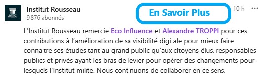 Temoignage Institut Rousseau